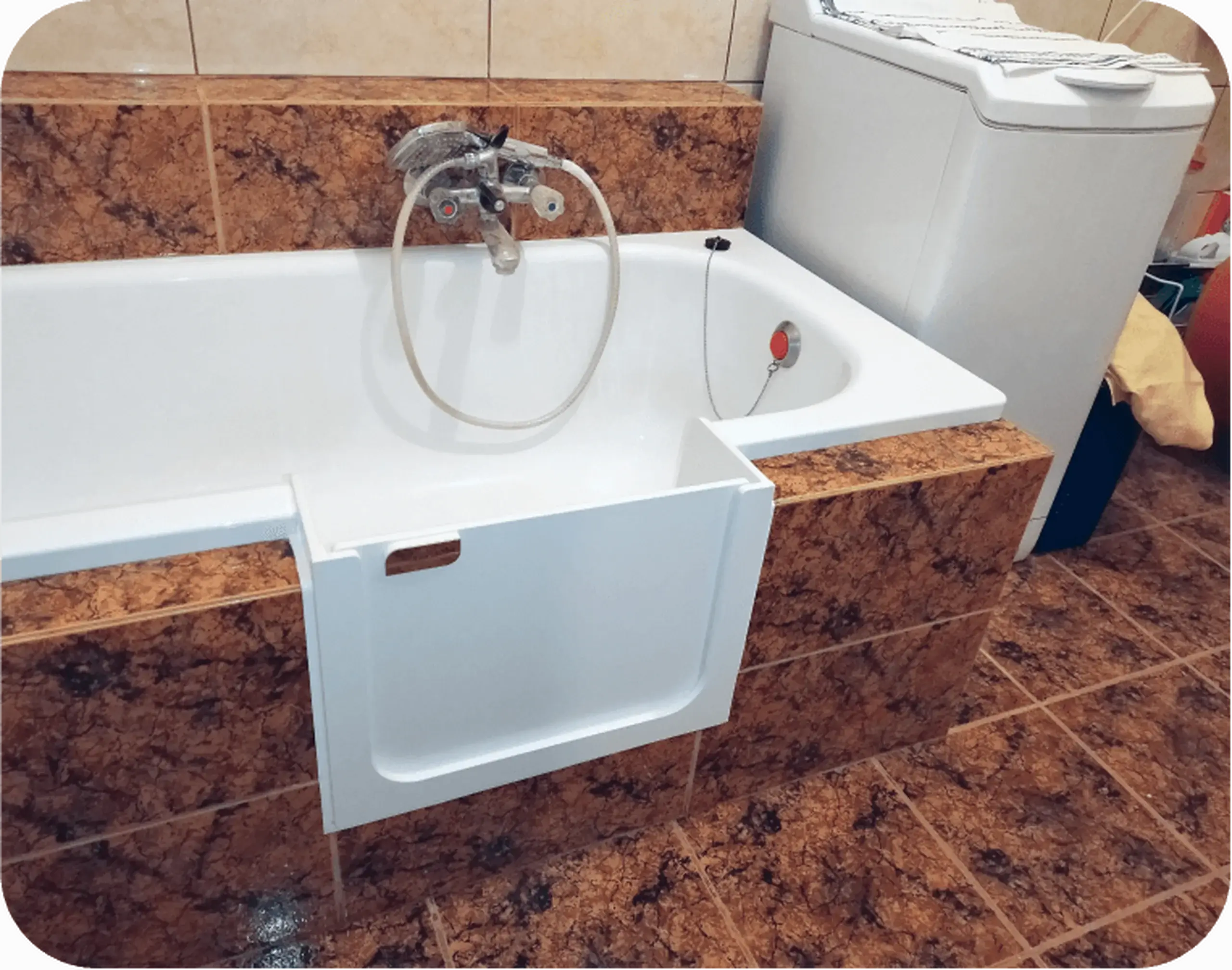 UDOOR dvirka do vany - realizace u zakaznika